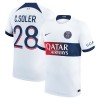 Paris Saint-Germain C. Soler 28 Borte 23-24 - Herre Fotballdrakt